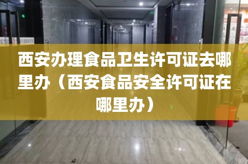 西安办理食品卫生许可证去哪里办（西安食品安全许可证在哪里办）