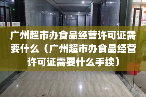 广州超市办食品经营许可证需要什么（广州超市办食品经营许可证需要什么手续）